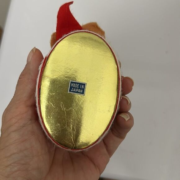 Vintage 60s Japan Made Felt Mouse Sleeping in a Bed Christmas Tree Ornament - Picture 3 of 5